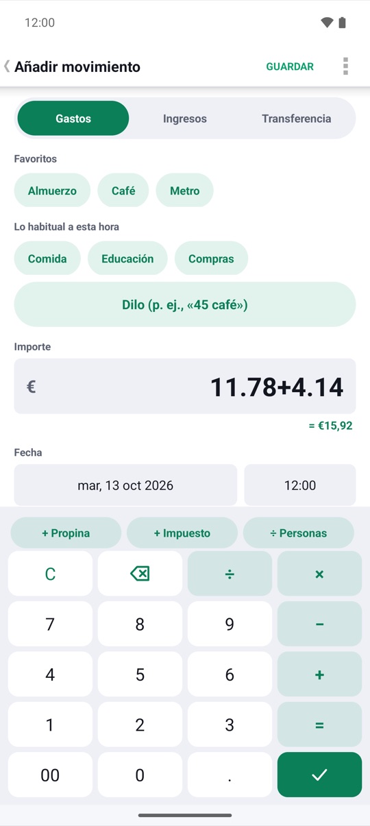 Configura una vez.